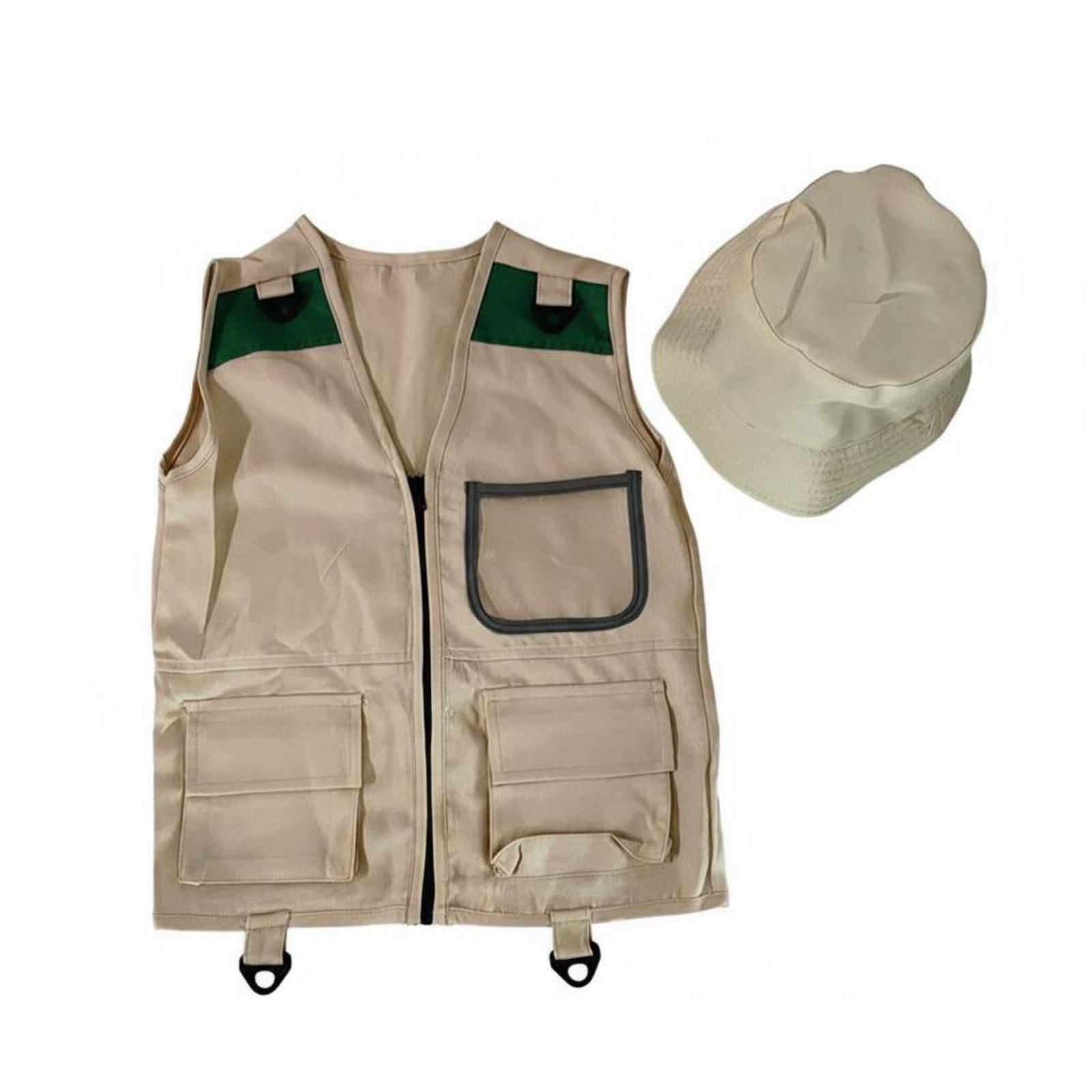 Outdoor Adventure Kit For Boys - Children Explorer Vest Adventure Costume Kids