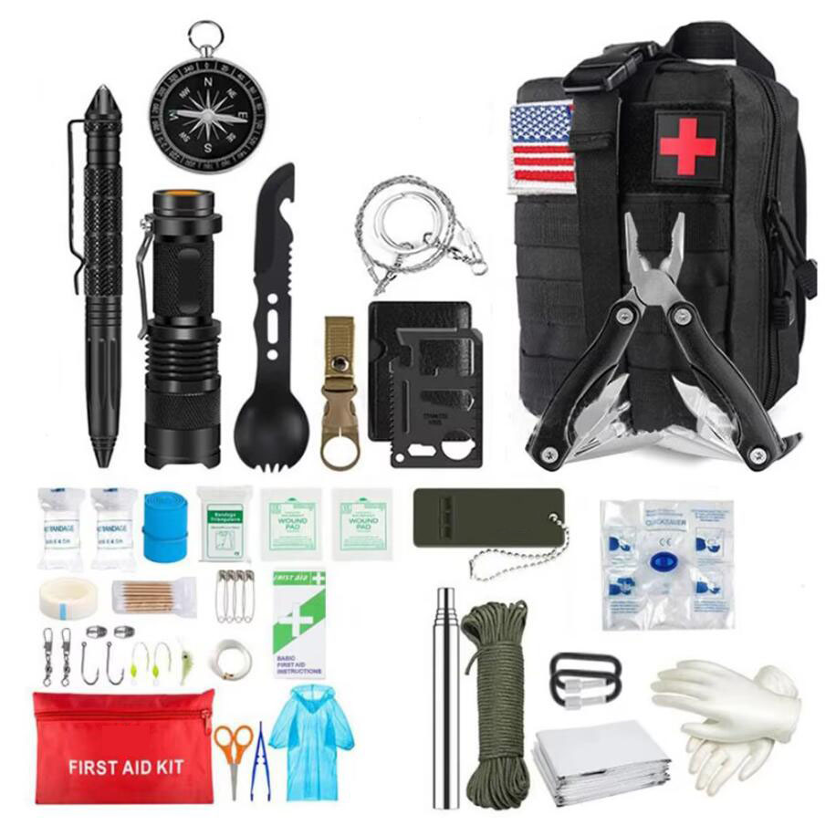 Outdoor Adventure Kit - Survival First Aid Kit Survival Full