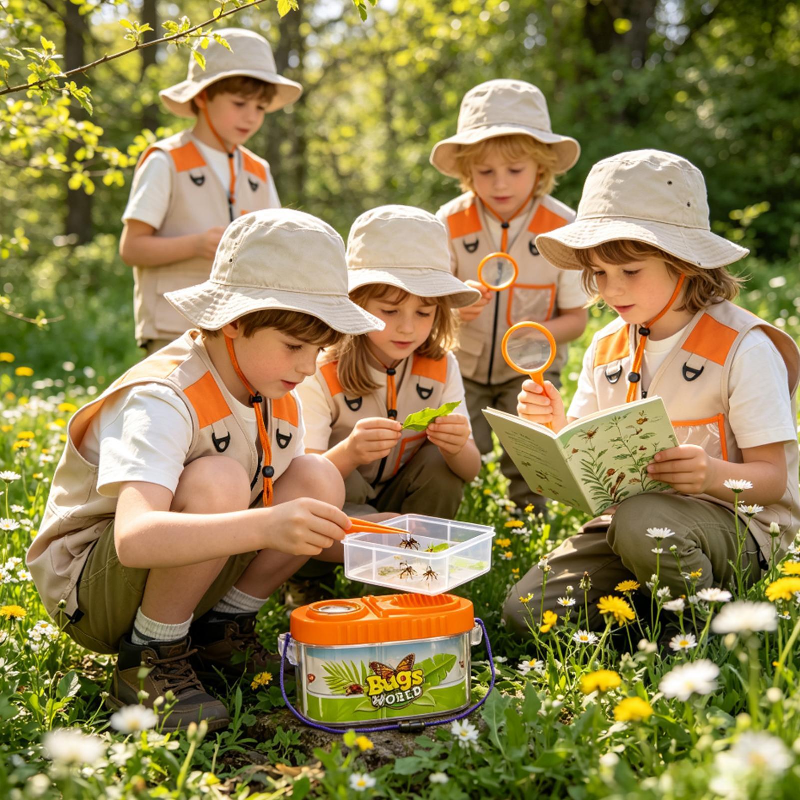 Outdoor Adventure Kit For Boys - Kids Adventure Kit With Magnifying Glass