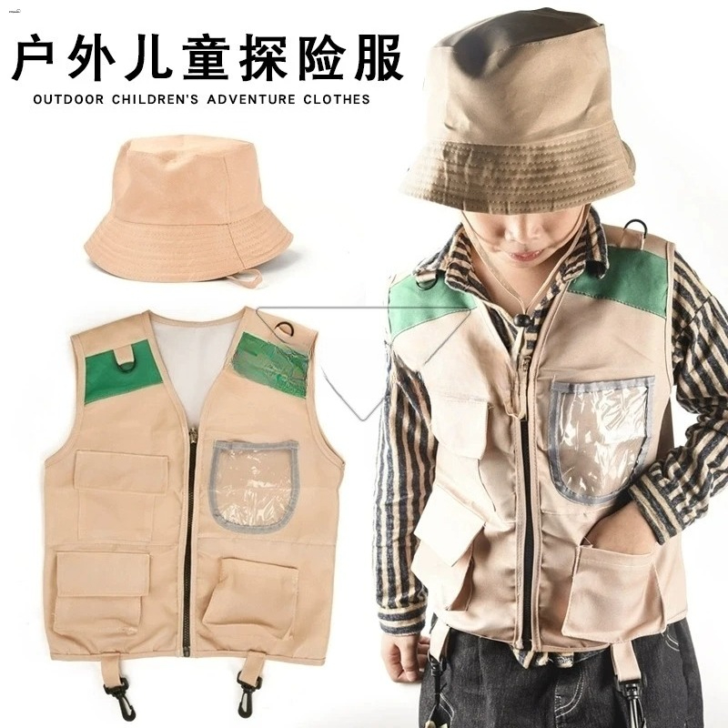 Kids Explorer Vest and Hat Cos - Outdoor Adventure Kit For Boys 评论和价格