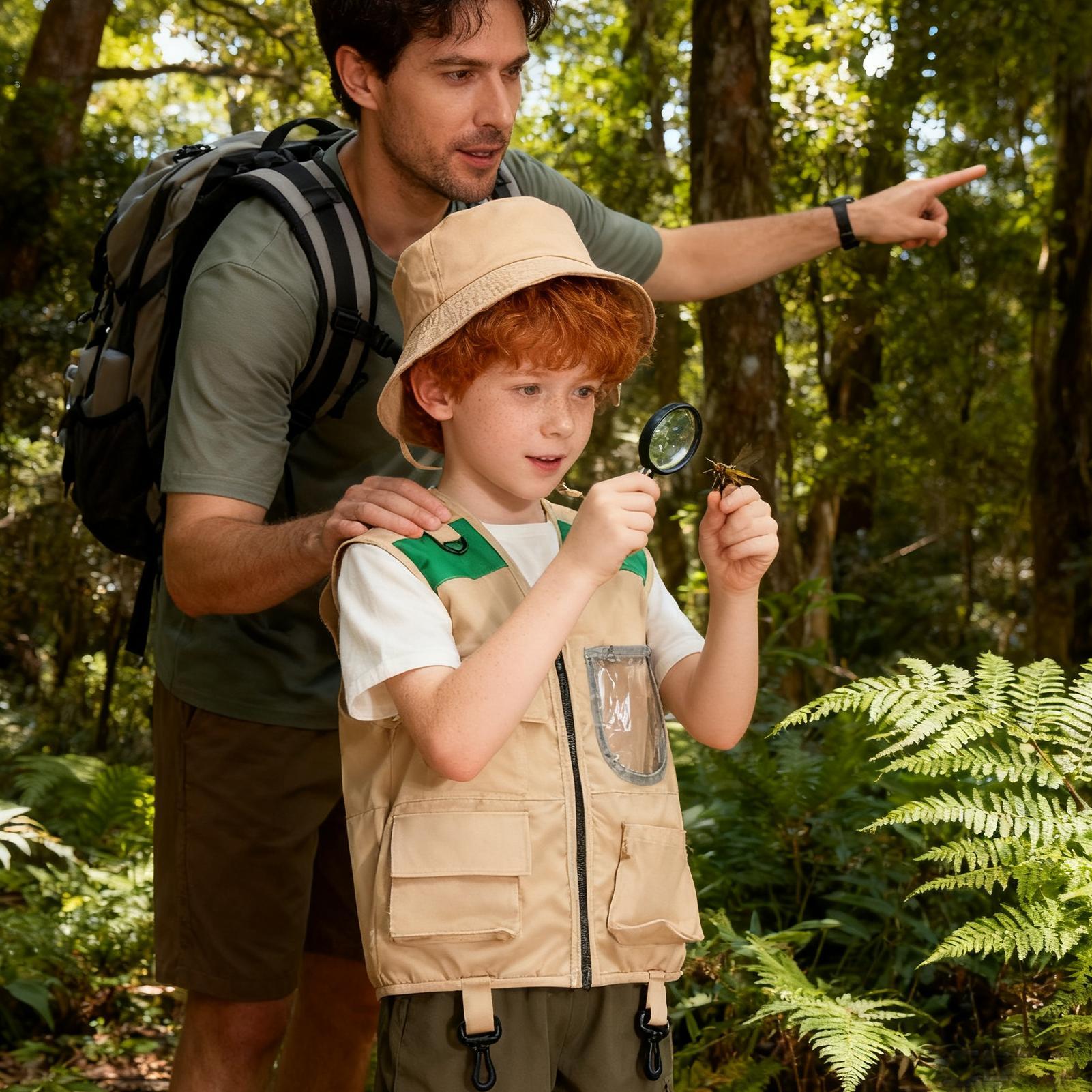 Kids Explorer Vest and Hat Hal - Outdoor Adventure Kit For Boys 评论和价格