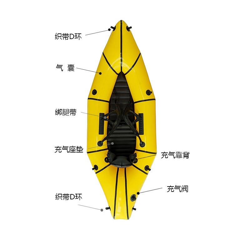 Inflatable Fishing Boat, Singl - Outdoor Adventure Rafting 评论和价格