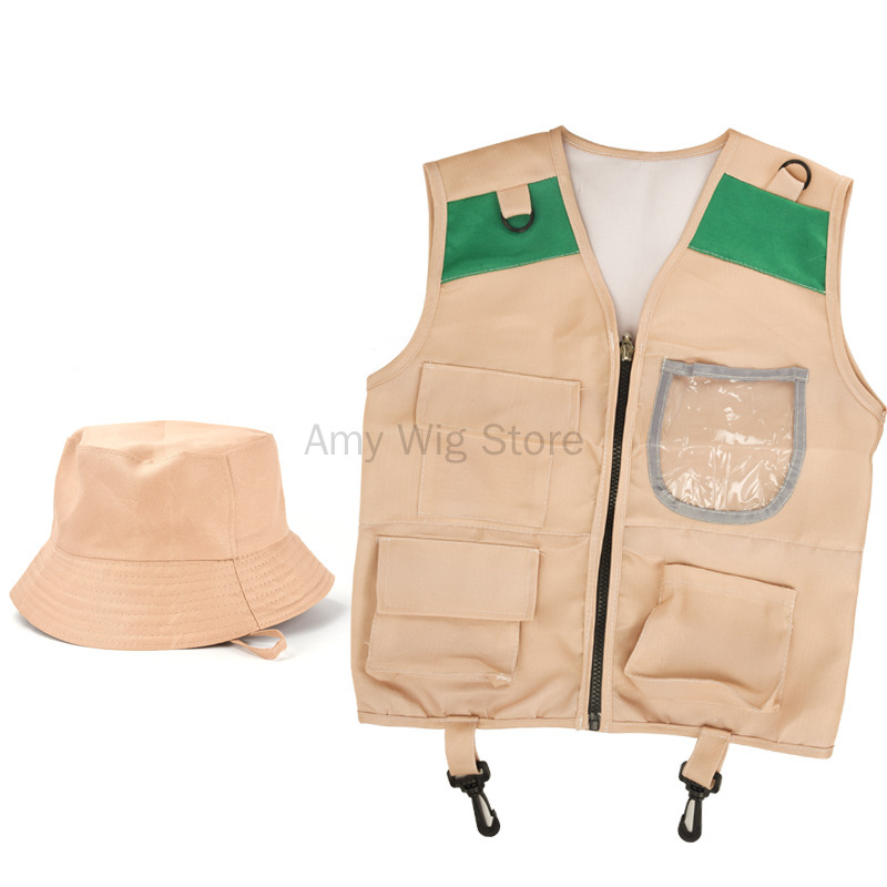 Kids Explorer Vest and Hat Cos - Outdoor Adventure Kit For Boys 评论和价格