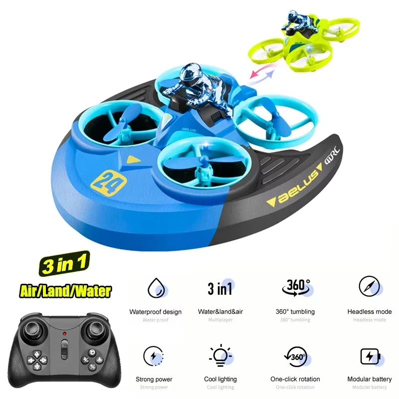 3-in-1 Land Air Sea RC Aircraf - Outdoor Adventure Toys For Kids 评论和价格