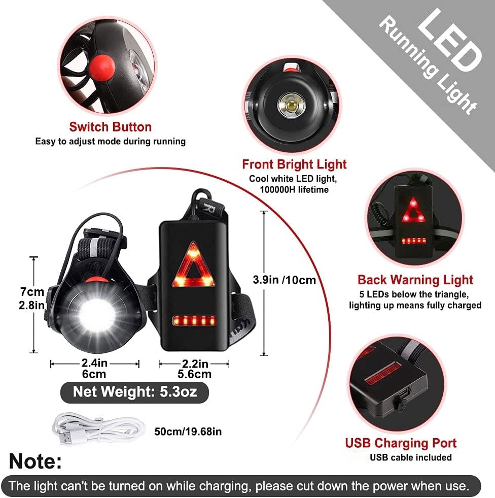 1pc Outdoor  Night Running USB - Outdoor Adventure Holidays 评论和价格
