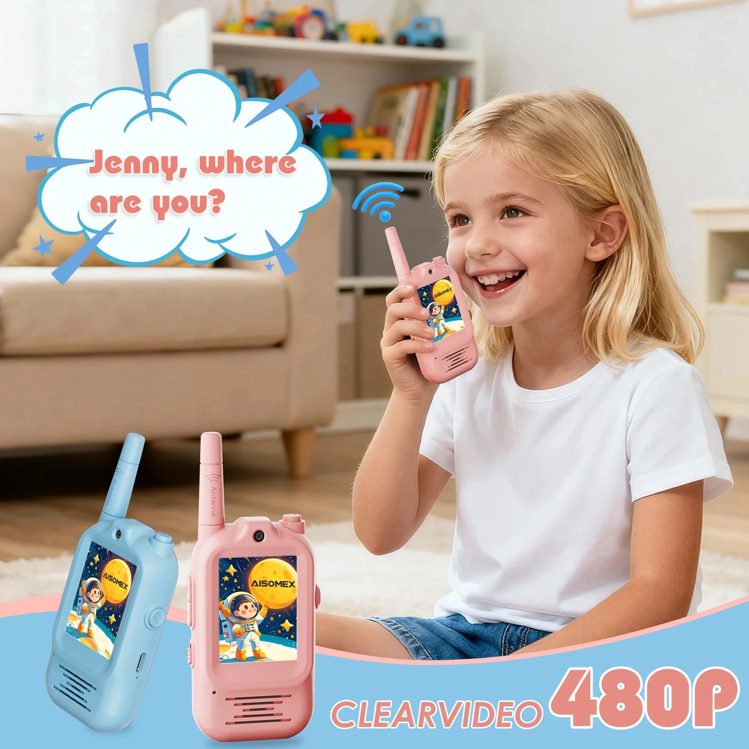 2pcs Kids Video Walkie Talkie  - Outdoor Adventure Toys For Kids 评论和价格