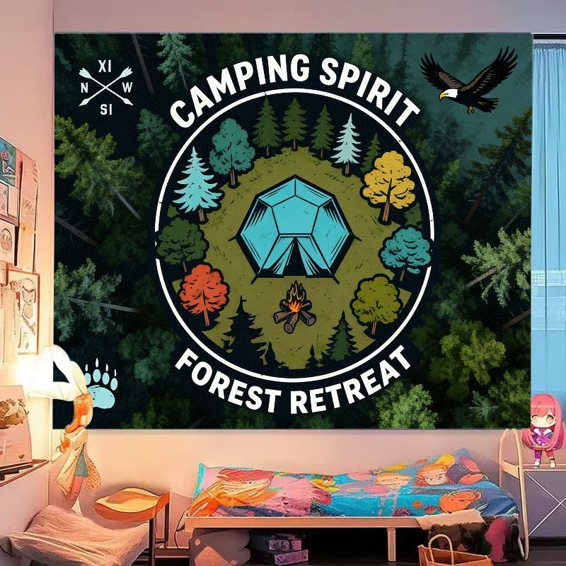 VIKAMA Camping Spirit Tapestry - Outdoor Adventure Retreats 评论和价格