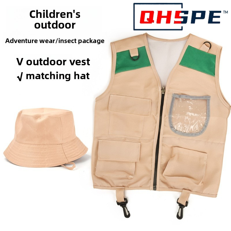 Kids Explorer Vest and Hat Cos - Outdoor Adventure Kit For Boys 评论和价格